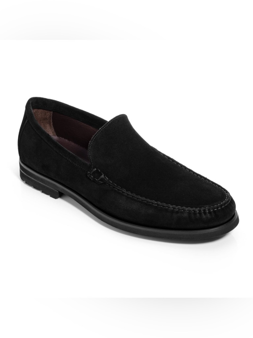 John Varvatos Classy Slip On Men’s Loafer Soft Suede Black 10.5 Hamptons Event